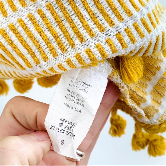 Anthropologie W5 Tassel Tank in Yellow - Picture 5 of 5